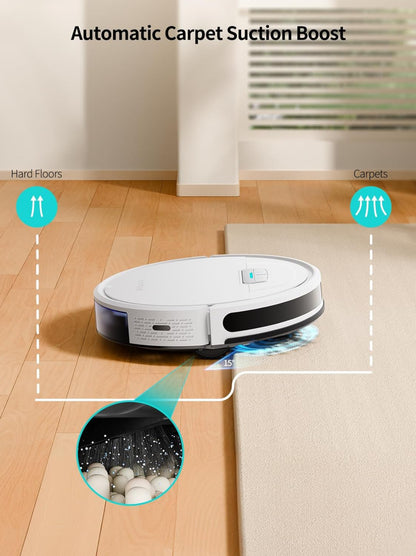 HONITURE Robot aspirador y trapeador, succión fuerte de 4000 pa, robot aspirador G20 