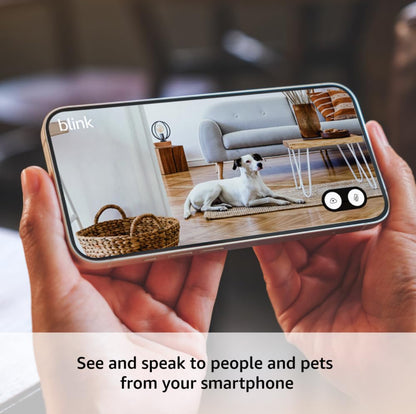 Blink Mini 2 (modelo más reciente), Cámara de seguridad inteligente conectable con visión nocturna a color HD 