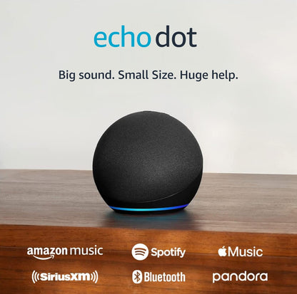 Amazon Echo Dot (modelo más reciente): parlante Alexa con sonido vibrante 