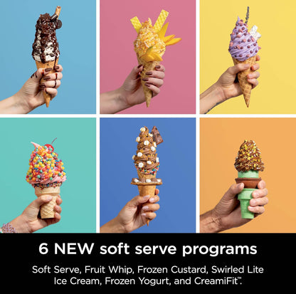Ninja Swirl by CREAMi - Máquina para hacer helado y servir suave, sorbete, batido, yogur congelado