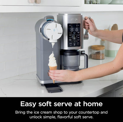 Ninja Swirl by CREAMi - Máquina para hacer helado y servir suave, sorbete, batido, yogur congelado