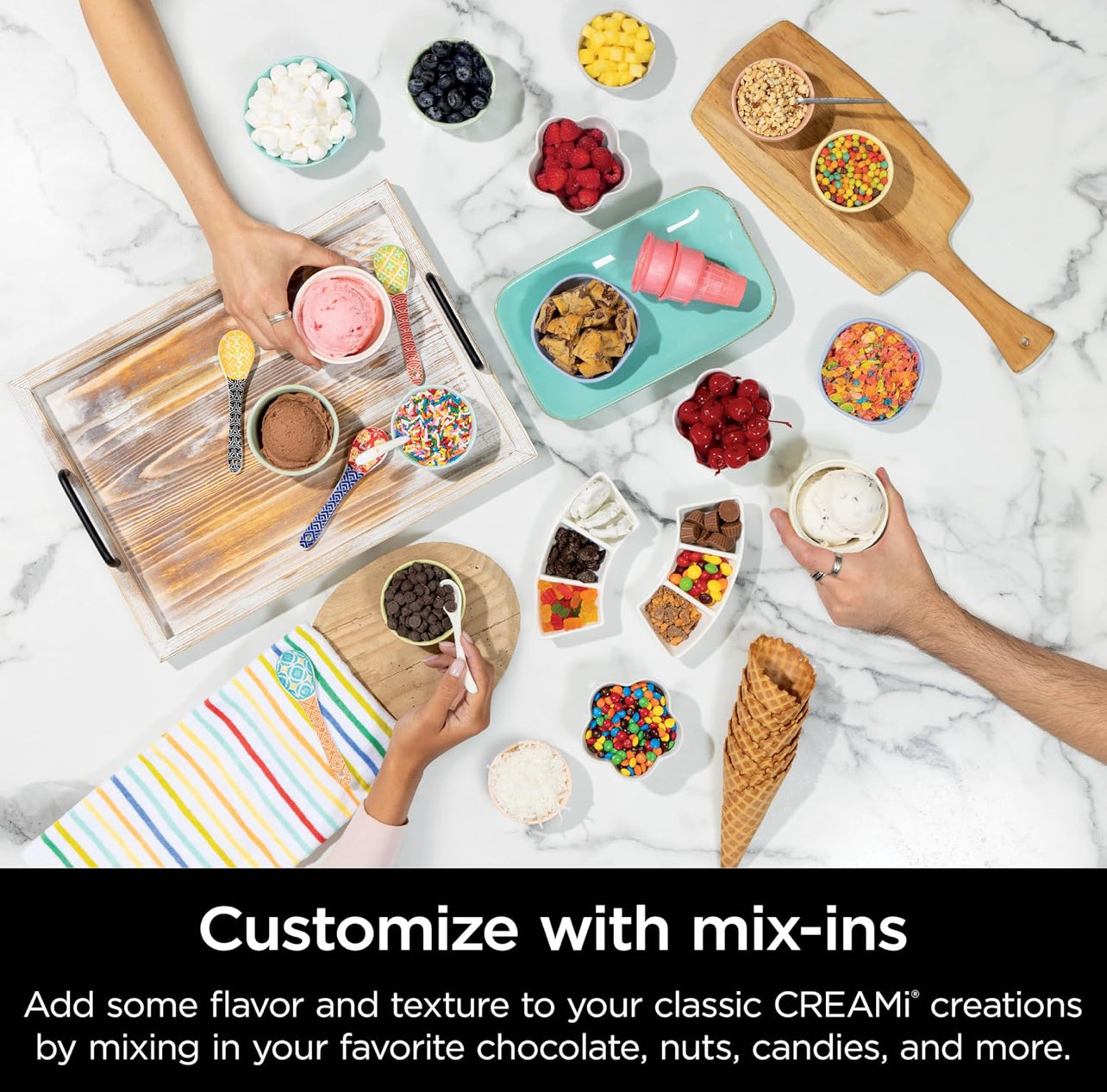 Ninja Swirl by CREAMi - Máquina para hacer helado y servir suave, sorbete, batido, yogur congelado
