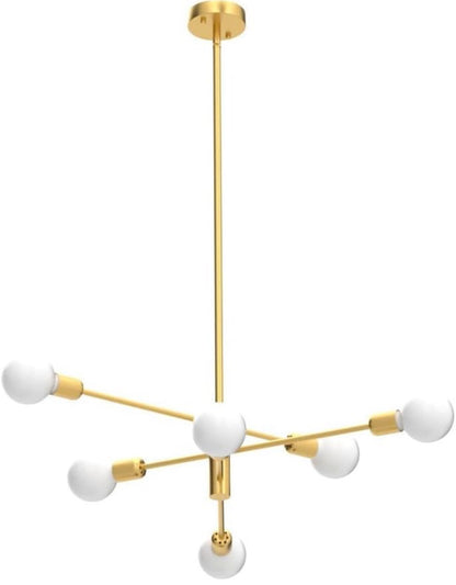 Sputnik - Lámpara tipo candelabro de techo de estilo industrial vintage con luces de estilo moderno, para cocina, comedor, 