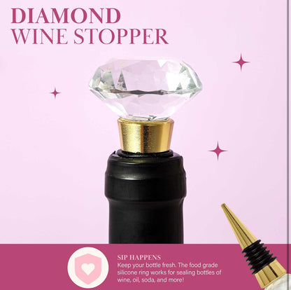 Paris Hilton Juego de enfriadores de botellas de vino, enfriador de doble pared aislado, sacacorchos