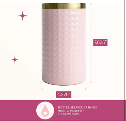 Paris Hilton Juego de enfriadores de botellas de vino, enfriador de doble pared aislado, sacacorchos
