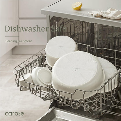 CAROTE Juego de 23 ollas y sartenes antiadherentes, juego de utensilios de cocina, apto para horno 