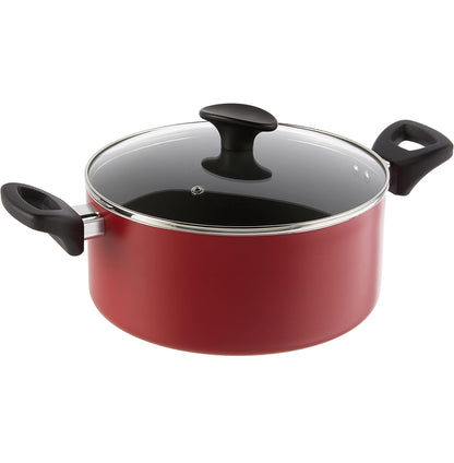 BELLA Juego de utensilios de cocina, ollas y sartenes con utensilios, superficie de cocción antiadherente resistente a los arañazos