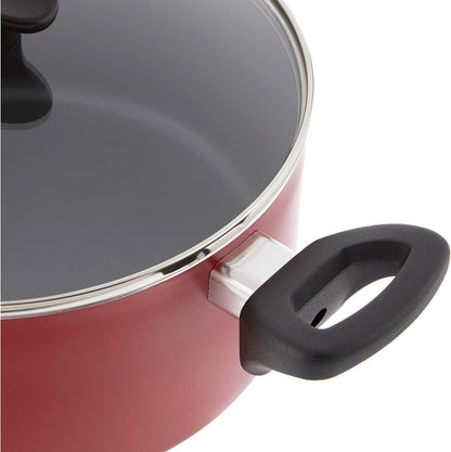 BELLA Juego de utensilios de cocina, ollas y sartenes con utensilios, superficie de cocción antiadherente resistente a los arañazos