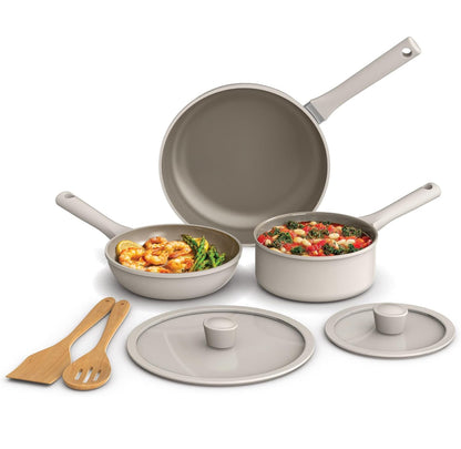 bella Juego de utensilios de cocina de 7 piezas con revestimiento antiadherente de cerámica