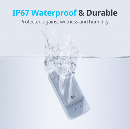 SwitchBot Paquete de 3 sensores de agua WiFi, detector inteligente de fugas de agua