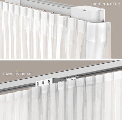 QUOYA QL600 - Riel de cortina eléctrica inteligente, motor motorizado, longitud de pista ajustable