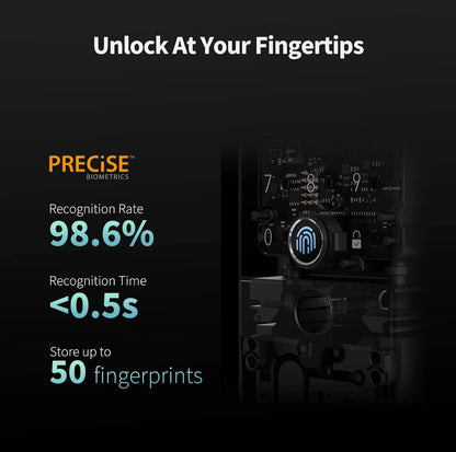 CerradurasAqara Smart Lock U100, cerradura de puerta de entrada sin llave con llave Apple Home, teclado de pantalla táctil