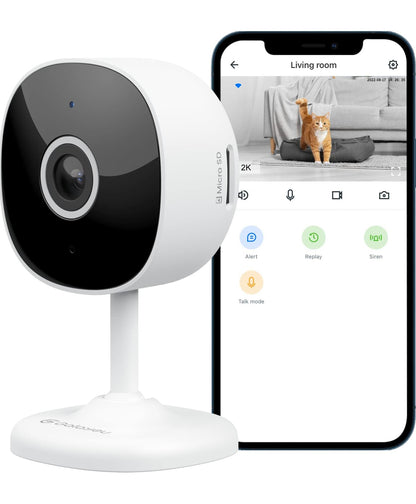 Galayou - Cámara WiFi 2K, cámaras de seguridad para el hogar para bebé