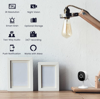 Galayou - Cámara WiFi 2K, cámaras de seguridad para el hogar para bebé