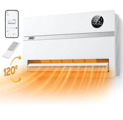 Dreo Calentador de pared inteligente, calentador eléctrico para dormitorio de 1500 W