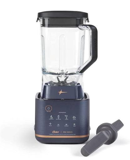 Oster Licuadora Pro Series con tarro Tritan XL de 9 tazas y herramienta de manipulación, azul oscuro