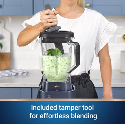 Oster Licuadora Pro Series con tarro Tritan XL de 9 tazas y herramienta de manipulación, azul oscuro