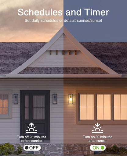 GHome Smart Interruptor, interruptor de luz Wi-Fi inteligente, Paquete de 4 piezas