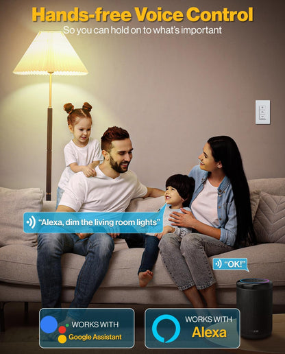Sunco - Paquete de 4 interruptores reguladores inteligentes