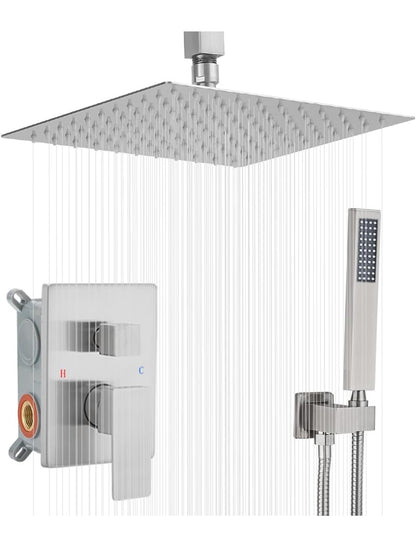 Sistema de ducha para baño, cabezal de ducha de lluvia de montaje de techo