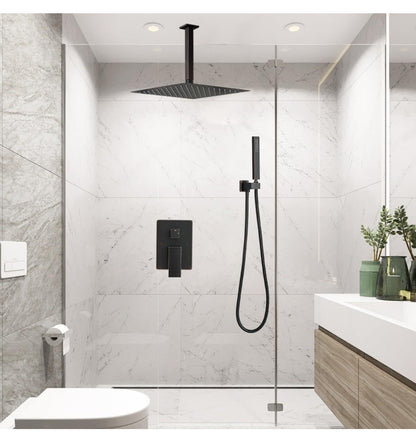 Sistema de ducha para baño, cabezal de ducha de lluvia de montaje de techo