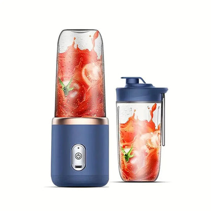 Licuadora portátil de 14 onzas para jugos y batidos con 6 cuchillas Puwerful Performances Fusion Blender | Recargable por USB 
