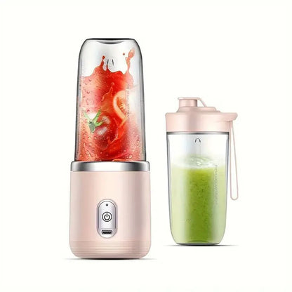 Licuadora portátil de 14 onzas para jugos y batidos con 6 cuchillas Puwerful Performances Fusion Blender | Recargable por USB 