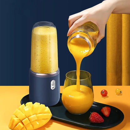 Licuadora portátil de 14 onzas para jugos y batidos con 6 cuchillas Puwerful Performances Fusion Blender | Recargable por USB 
