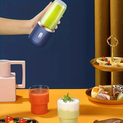 Licuadora portátil de 14 onzas para jugos y batidos con 6 cuchillas Puwerful Performances Fusion Blender | Recargable por USB 