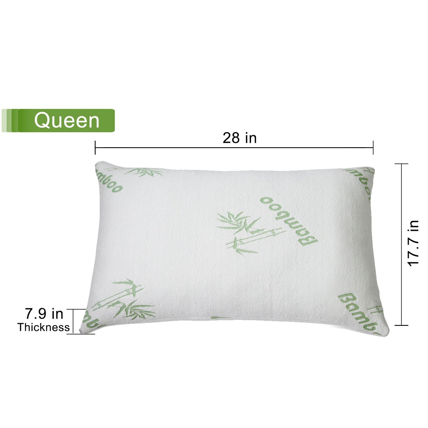 2Pcs Or 1Pcs Bamboo Memory Foam Pillow Hypoallergenic