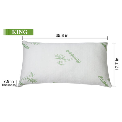 2Pcs Or 1Pcs Bamboo Memory Foam Pillow Hypoallergenic