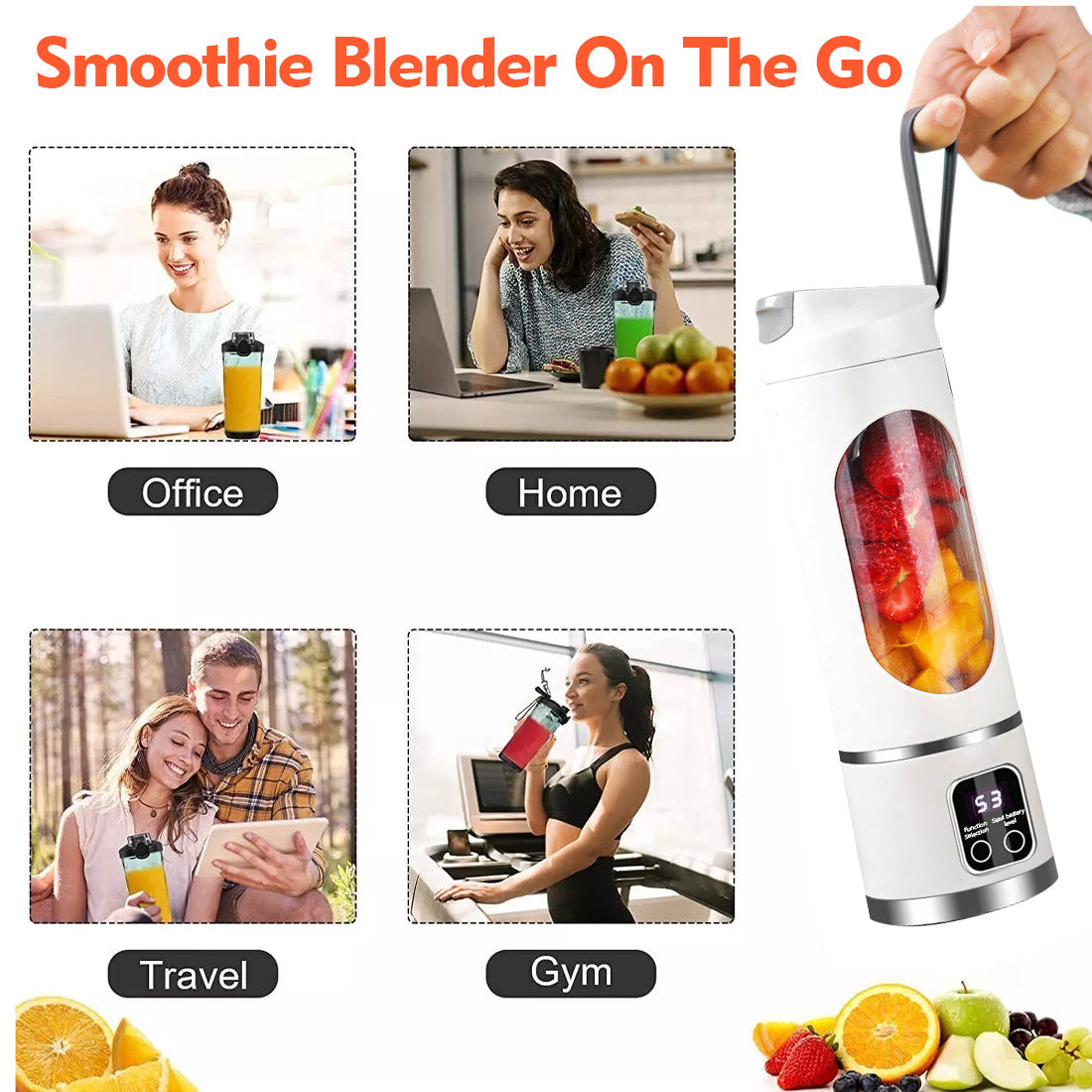 Portable USB Rechargeable Juicer Cup Electric Mixer