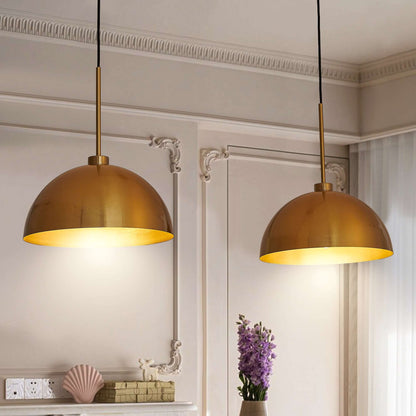 Lámpara Colgante Industrial Cobre Ajustable 41"