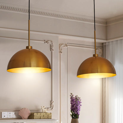 Lámpara Colgante Industrial Cobre Ajustable 41"