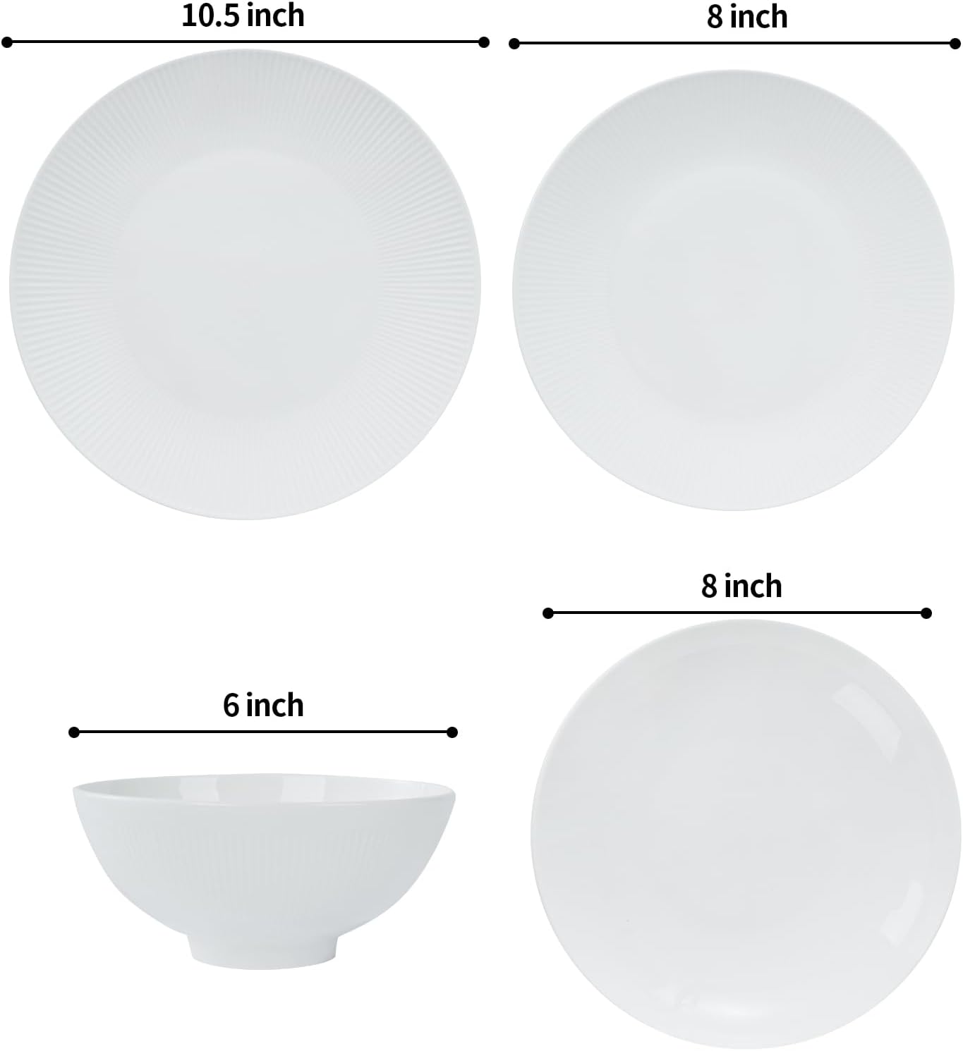 Dandilion Bone China Dinnerware Set, 16 Pieces