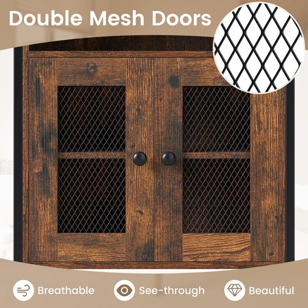 Over-The-Toilet Storage Cabinet With Heavy-Duty Metal Frame