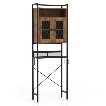 Over-The-Toilet Storage Cabinet With Heavy-Duty Metal Frame