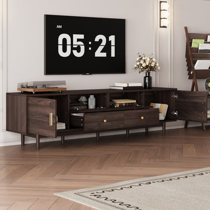 76 TV Stand With Drawers For Living Room Bedroom, For TVs Up To 85 Inches, With Storage