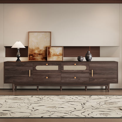 76 TV Stand With Drawers For Living Room Bedroom, For TVs Up To 85 Inches, With Storage